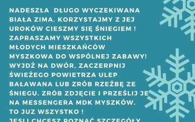 Konkurs na bałwana lub rzeźbę ze śniegu